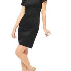 J. Crew Black One Shoulder Sheath Dress for Cocktail